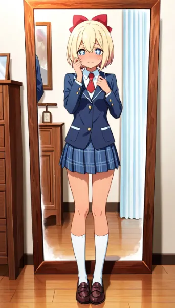 制服ちゃんときれたかな？