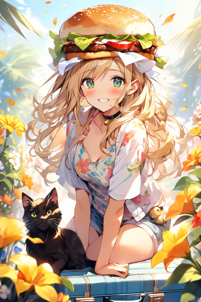 cat on head（失敗例）