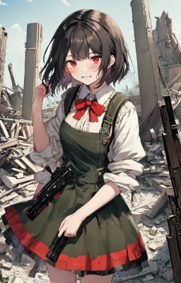 微笑んで