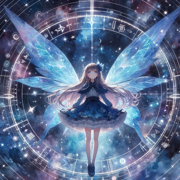 宇宙に羽を広げて