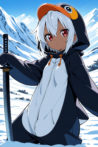 ペンギンスーツ剣士ちゃん