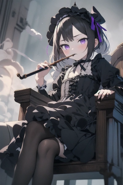 smoking girl
