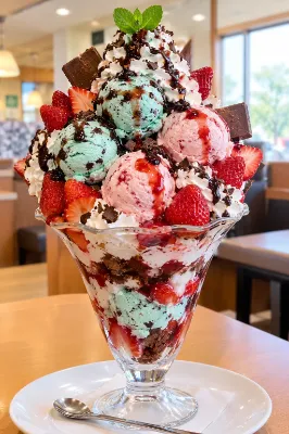 カラフルアイスクリームタワー
