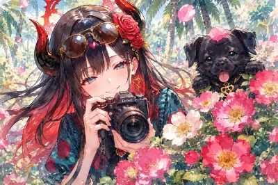 アイピク島に咲く野薔薇