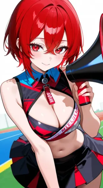 女子高生はメガホンに覚醒する………♡  (霧島 紅葉)