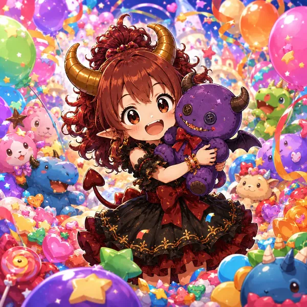 魔人少女とぬいぐるみ