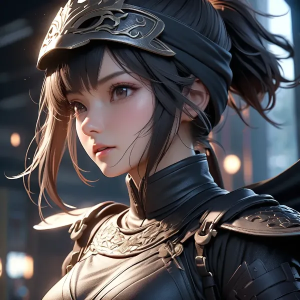 神秘の瞳を持つ黒鎧の戦士