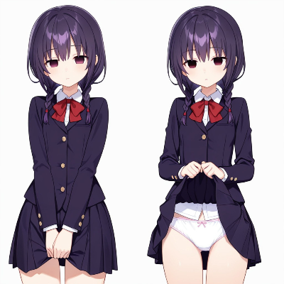 たくし上げ前後見るだけ