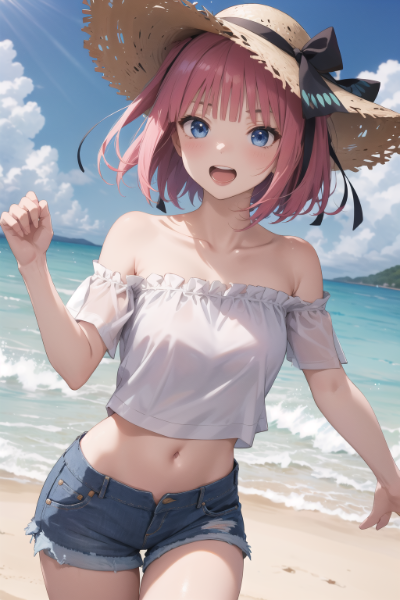 【五等分の花嫁】中野二乃　ホットパンツ