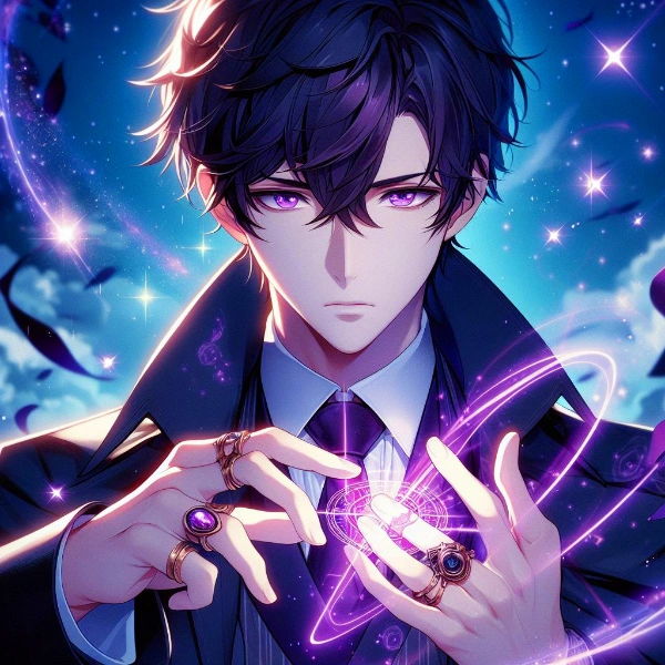 指輪で魔法を発動させる、黒髪短髪男性★(19枚)