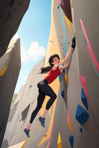 頂上を目指す少女の挑戦