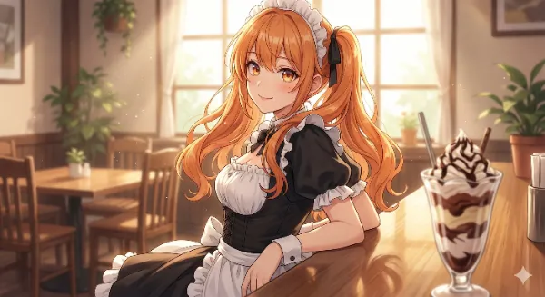 メイドの甘い休憩 ～カフェの秘密の瞬間～