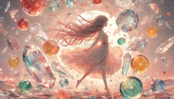 宝石の海を駆け抜ける少女の夢