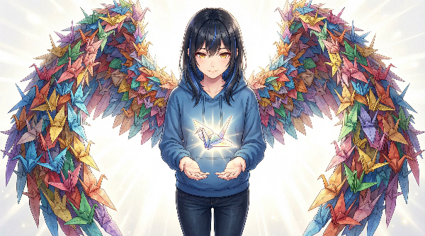 願いを鶴に込めて