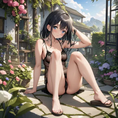 黒髪の女の子64