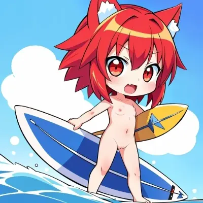 今からサーフィンするにゃ～