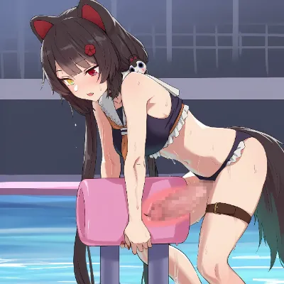 水着 ふたなり 戌亥とこ