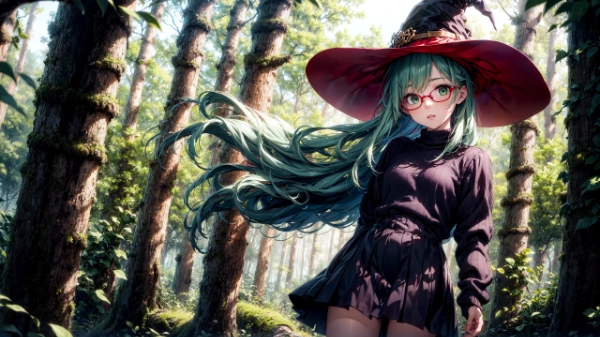 緑髪のお姉さん