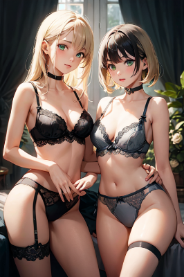 百合友達。ランジェリー撮影