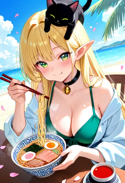 ラーメンだいすきエルフさん