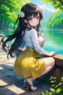 cute eye、愛華湖畔にて