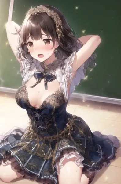 【乳＋拘束】014：アイドル衣装＋学生服④