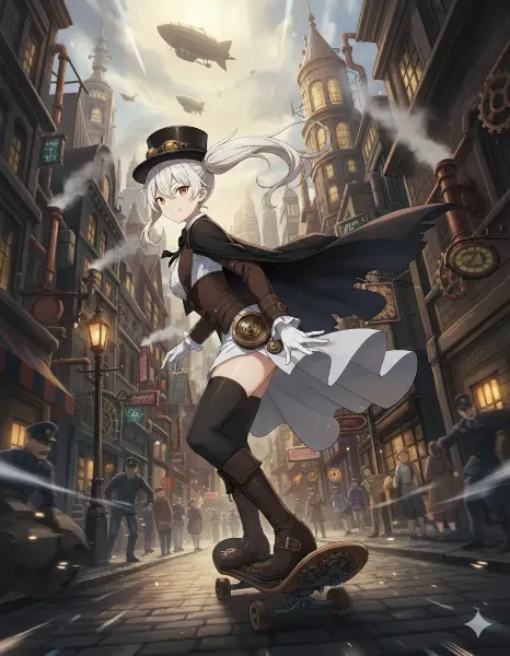 スケボーでの逃走