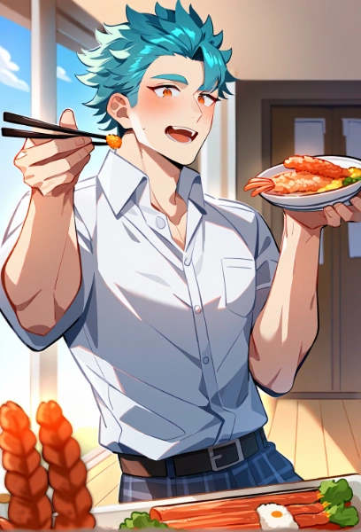 ほら、お前も食べろ食べろ。