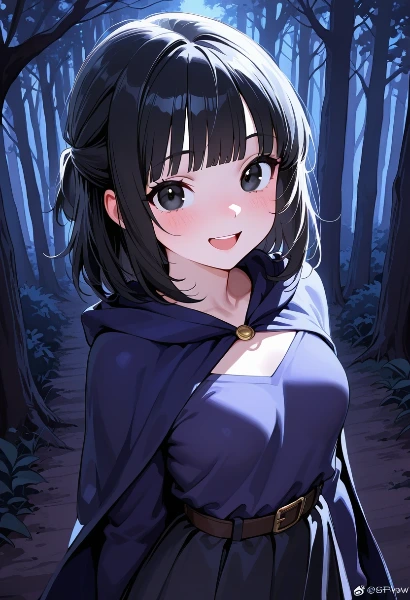 黒髪ウィッチのおねーさん