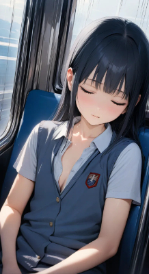 電車で居眠り