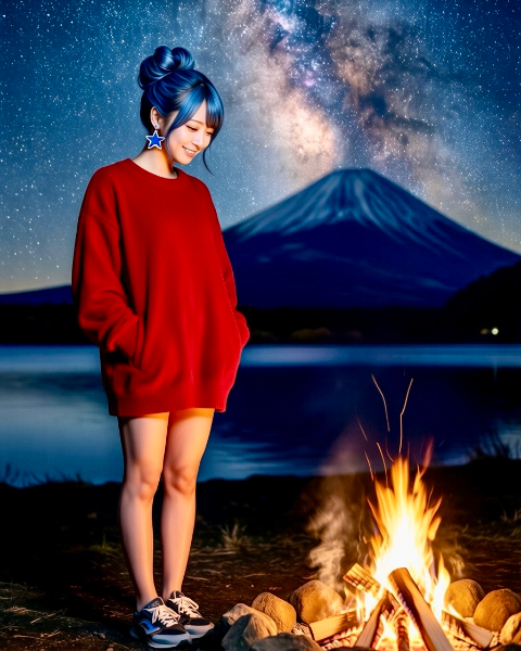 リンちゃんファッション💙キャンプ