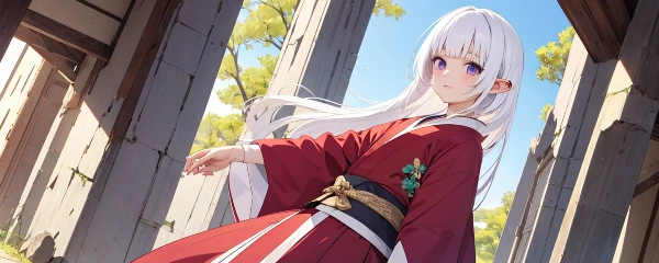 春の日のエルフさん