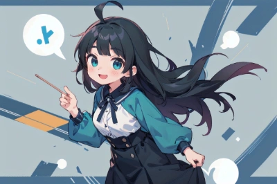 アホ毛の女の子