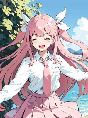 ニコッ