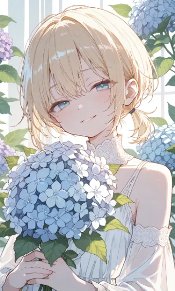 夏輝ちゃんシリーズ「紫陽花」