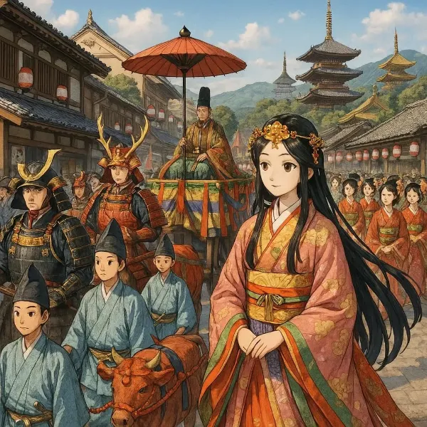 華やかな姫の行列