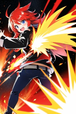 火炎魔法爆発!