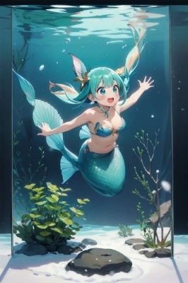 水族館の人魚