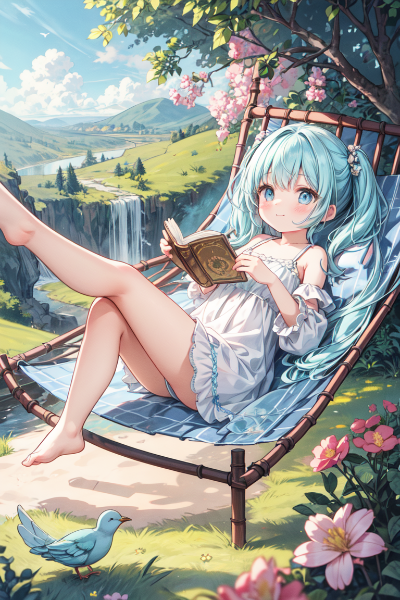 ハンモックから落ちちゃった少女（＋バカンス）