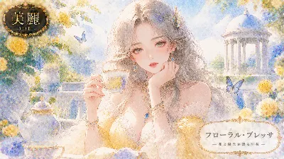 花園で紡ぐ、陽光と蝶の午後