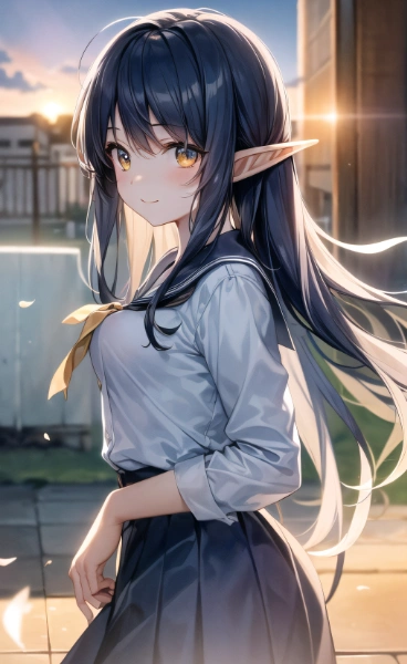 制服エルフちゃん