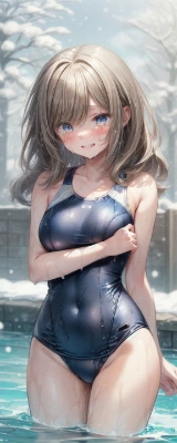 続寒中水泳
