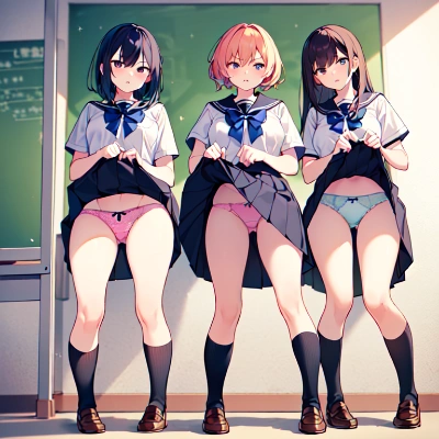 立ち絵嫌パン3人