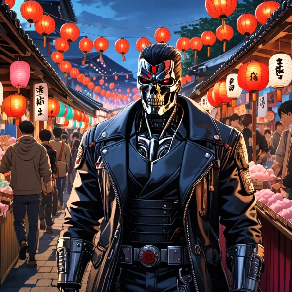 祭りの闇に潜む鋼鉄の影