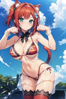 水着猫