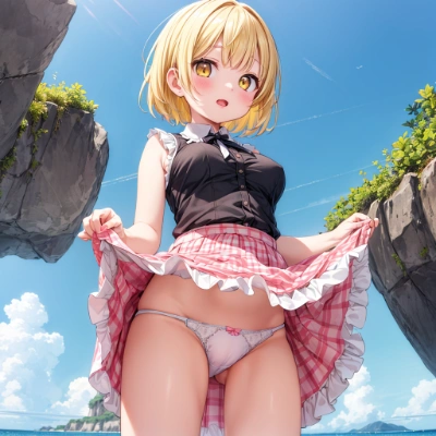 金髪な娘のパンツ