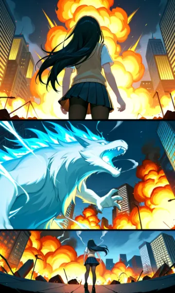 怪獣との戦い