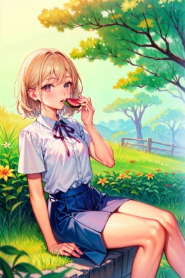 いちじくを食す
