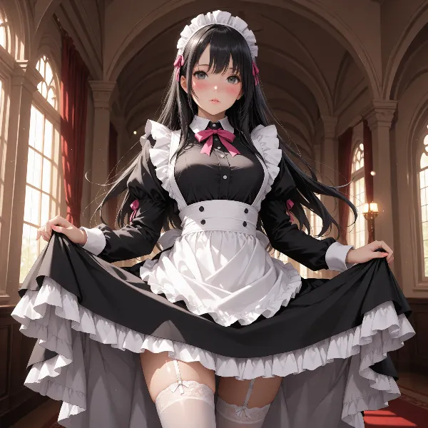 メイドの秘密の午後ティータイム