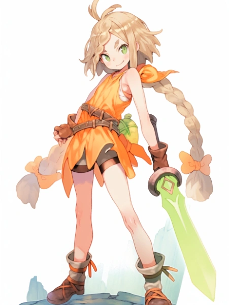 No.829 オレンジのソードガール